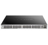 D-Link DGS-3130-54PS/SI L3 Stohovateľný riadený gigabitový PoE switch, 48x PoE gigabit, 2x 10GBASE-T, 4x SFP+, 370W PoE