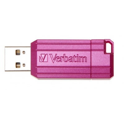 VERBATIM Flash disk 16 GB Hi-Speed Store 'n' Go, Pinstripe, USB 2.0, Horúco ružová