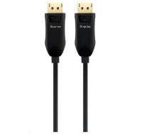 PREMIUMCORD Optický DisplayPort 1.4 pripojovací kábel M/M, pozlátený konektor. 25m