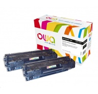 OWA Armor toner pre HP LJ P1002,1100,1102,1103,1104,1106,1108,M1130,1132,1136,1210,1212 2x1600 strán, CE285AD, čierny