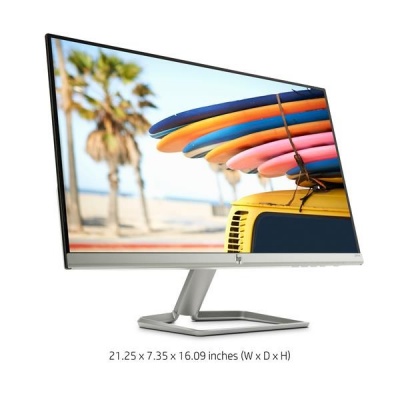 LCD HP IPS Monitor 24fw LED backlight AG; 24" matný, 1920x1080, 10M:1, 300cd, 5ms,VGA,HDMI,silver-white