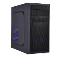 EUROCASE MC X203 EVO čierna, micro tower, bez ventilátorov, 2x USB 2.0, 1x USB 3.0 (bez rozdeľovača)