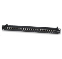 Intellinet Patch panel, 19", Cat5e, 24 portov, FTP, 1U, čierny