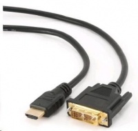 GEMBIRD HDMI - DVI kábel 1,8 m (M/M, DVI-D, Single Link, pozlátené kontakty, tienený)