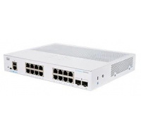 Cisco switch CBS350-16T-2G-UK (16xGbE,2xSFP,fanless) - REFRESH