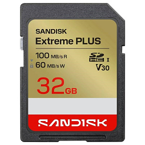 SanDisk SDXC karta 32GB Extreme PLUS (R100/W60 MB/s Class 10, UHS-I U3 V30) SanDisk SDXC karta 32GB Extreme PLUS (R100/W60 MB/s Class 10, UHS-I U3 V30)