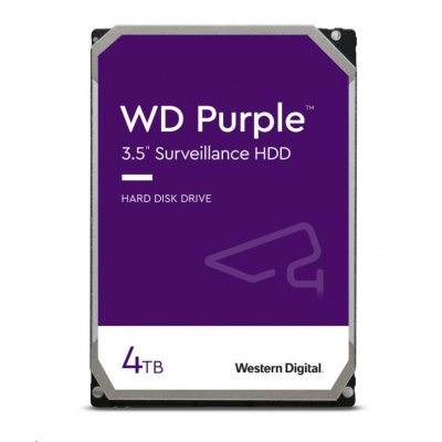 WD PURPLE WD40PURZ 4TB SATA/600 64MB cache, Low Noise, CMR