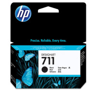 HP 711 Black DJ Ink Cart, 38 ml, CZ129A