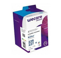 WECARE ARMOR kazeta pre BROTHER MFC-J4420DW, MFC-J4620DW (LC227/225XL CMYK) čierna/čierna+C+M+Y 27ml/3x13ml