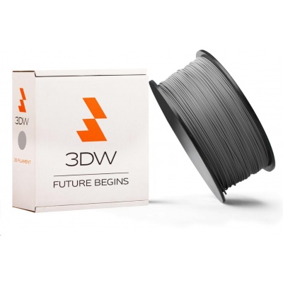 3DW - ABS filament pre 3D tlačiarne, priemer struny 2,9mm, farba strieborná, váha 1kg, teplota tisku 220-250°C