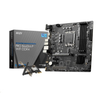 MSI MB Sc LGA1700 PRO B660M-P WIFI DDR4, Intel B660, 4xDDR4, 1xDP, 1xHDMI, 1xVGA, WI-FI. mATX
