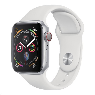 COTEetCI silikonový sportovní náramek pro Apple watch 38 / 40 mm bílý