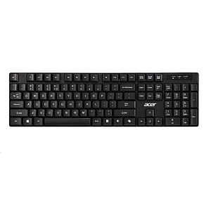 ACER Wireless klávesnice 2,4GHz RF, AKR110, dosah až 10 m, membránové klávesy, životnost až 5 mil. úhozů, voděodolná ACER Wireless klávesnice 2,4GHz RF, AKR110, dosah až 10 m, membránové klávesy, životnost až 5 mil. úhozů, voděodolná