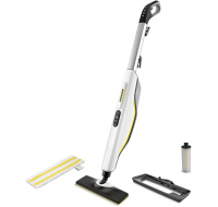 Karcher SC 3 Upright parní mop, 1600 W, eliminuje až 99,999 % virů a 99,99 % běžných domácích bakterií, bílá