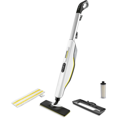 Karcher SC 3 Upright parní mop, 1600 W, eliminuje až 99,999 % virů a 99,99 % běžných domácích bakterií, bílá