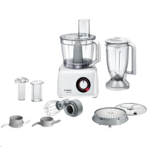 Bosch MultiTalent 8 MC812W501 food processor, bílá, 1000 W, rozpoznání příslušenství, XXL mísa 3,9 l, nůž waveCut