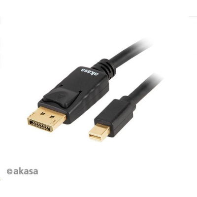 AKASA adaptér 8K Mini DisplayPort na DisplayPort kabel, v1.4, 2m