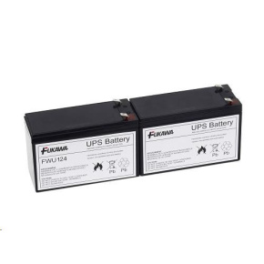 Batérie - FUKAWA FWU-124 sada batérií pre APCRBC124 (12V/9Ah, 2ks)