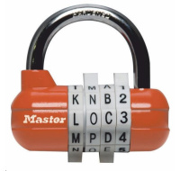 Master Lock 1534EURD Kombinační visací zámek horizontální - oranžový