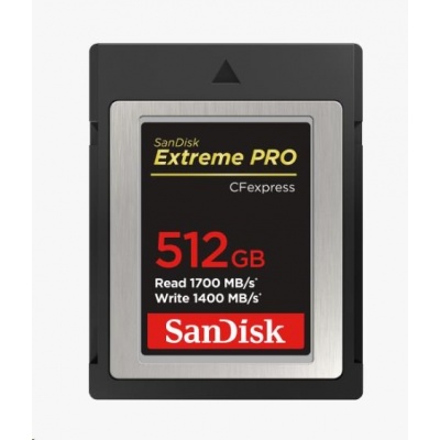SanDisk Compact Flash 512GB Express Extreme Pro (R:1700/W:1400 MB/s)