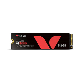 VERBATIM SSD Vi5000 Internal PCIe NVMe M.2 SSD 512GB , W2500/ R 5000 MB/s VERBATIM SSD Vi5000 Internal PCIe NVMe M.2 SSD 512GB , W2500/ R 5000 MB/s