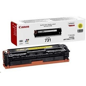 Canon LASER TONER CRG-731Y 1 500 stran BAZAR/POŠKOZENÝ OBAL Canon LASER TONER CRG-731Y 1 500 stran BAZAR/POŠKOZENÝ OBAL