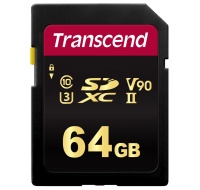 Karta TRANSCEND SDXC 64GB 700S, UHS-II U3 Class 10 (R:285/W:180 MB/s)