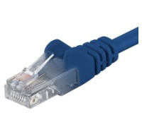 PremiumCord Patch kabel UTP RJ45-RJ45 CAT6 1,5m modrá