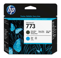 HP 773 Matte Black+Cyan Designjet Printhead, C1Q20A