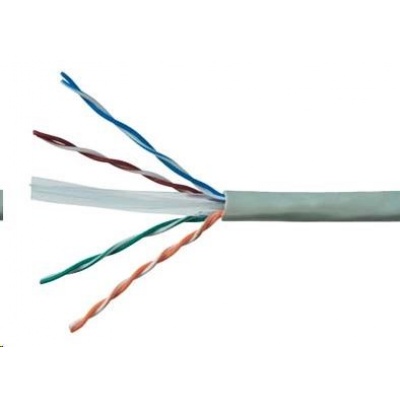 UTP kabel PlanetElite, Cat6, drát, PVC, Dca, šedý, 305m