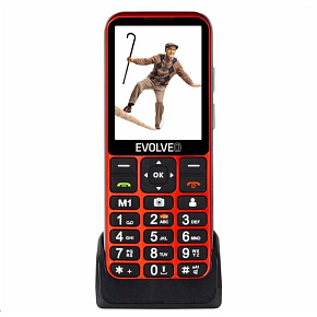 BAZAR - EVOLVEO EasyPhone LT, mobilní telefon pro seniory s nabíjecím stojánkem, červená - Po opravě (Komplet) BAZAR - EVOLVEO EasyPhone LT, mobilní telefon pro seniory s nabíjecím stojánkem, červená - Po opravě (Komplet)