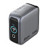 VERBATIM Mini GaN Nabíječka s displejem 100W, 2xUSB-C, 1xUSB-A, šedá