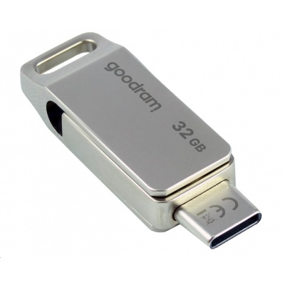 GOODRAM Flash disk 32 GB ODA3, USB 3.2, strieborná