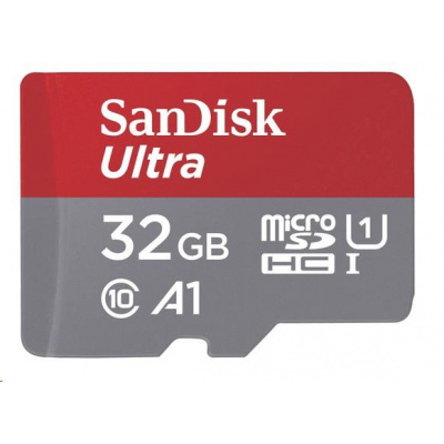 Karta SanDisk MicroSDHC 32 GB Ultra (120 MB/s, A1 Class 10 UHS-I ) + adaptér