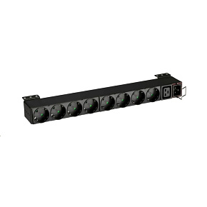 Eaton FlexPDU, 1U, vstup C20, 4 kW, 16 A, 200-240 V, zásuvky: (1) C19/(8) SHUKO, DIN Eaton FlexPDU, 1U, vstup C20, 4 kW, 16 A, 200-240 V, zásuvky: (1) C19/(8) SHUKO, DIN