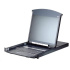 ATEN 8-portový Cat.5 KVM PS/2+USB, OSD, dvojitý rack, 19" LED LCD, ovládanie cez IP 1local/1remote