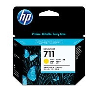 HP 711 Yellow DJ Ink Cart, 29 ml, 3-pack, CZ136A