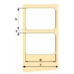 OEM samolepicí etikety 100mm x 126mm, bílý papír, cena za 500 ks