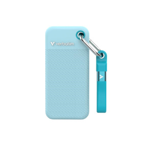 VERBATIM externí SSD 2TB Pocket SSD, USB-C, Modrá