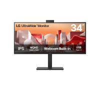 LG MT IPS LCD LED 34" 34BA85QE - IPS, 3440x1440, 2xHDMI, DP, USB 3.2, USB-C, RJ45, nast vyska, repro, zakriven, webcam