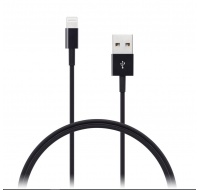 CONNECT IT Wirez Apple Lightning - USB, čierny, 1 m