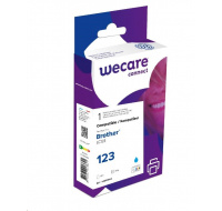 WECARE ARMOR kazeta pre Brother DCP J4110DW, MFC J4310, 4410, 4510DW (LC123C), modrá/kyanová, 10 ml, 600 ks