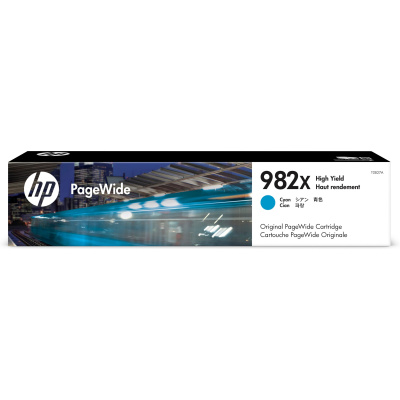 HP 982X High Yield Cyan Original PageWide Cartridge (16,000 pages)