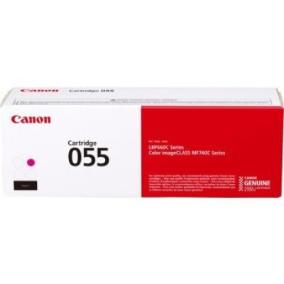 BAZAR - Canon TONER CRG-055 purpurový pro i-SENSYS LBP663Cdw, LBP664Cx, MF742Cdw, MF744Cdw (2 100 str.) - Rozbaleno (Kom