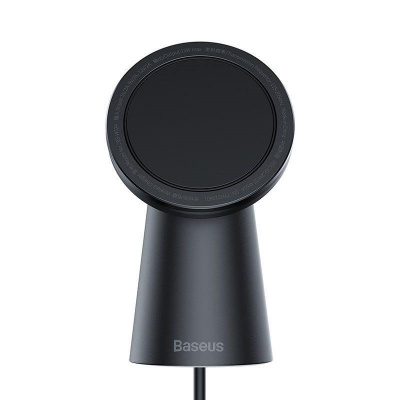 Baseus Simple Wireless Magnetic Holder (kompatibilný s Apple iPhone 12, 13.gen) čierna