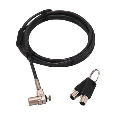 Bezpečnostný kábel DICOTA T-Lock Ultra Slim V2, s kľúčom, štrbina 3x7 mm, jednoduchý