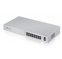 UBNT UniFi Switch US-16-150W [16xGigabit, 150W PoE+ 802.3at/af, pasívne PoE 24V, 2xSFP slot, neblokovaný 18Gbps]