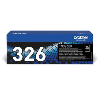 Toner BROTHER TN-326BK Laserový spotrebný materiál - 4000 str./min - pre DCP-L8450CDW