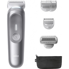 Braun BG7550 tělový zastřihovač, 4 nástavce, 100% omyvatelný, technologie SmoothShave, výdrž 100 min, nerezové čepele Braun BG7550 tělový zastřihovač, 4 nástavce, 100% omyvatelný, technologie SmoothShave, výdrž 100 min, nerezové čepele