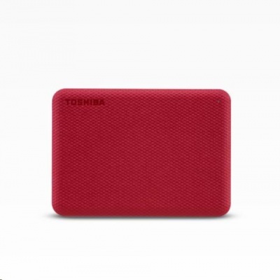 TOSHIBA HDD CANVIO ADVANCE (NOVÝ) 4TB, 2,5", USB 3.2 Gen 1, červená / červená